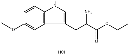 DL-5-methoxytryptophan ethyl ester hydrochloride Struktur