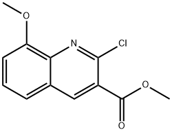 methyl 2-chloro-8-methoxyquinoline-3-carboxylate Struktur