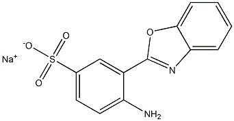 sodium 4-amino-3-(1,3-benzoxazol-2-yl)benzene-1-sulfonate Struktur