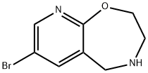 7-Bromo-2,3,4,5-tetrahydropyrido[3,2-f][1,4]oxazepine Struktur