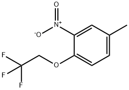 4-methyl-2-nitro-1-(2,2,2-trifluoroethoxy)benzene Struktur