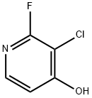 3-Chloro-2-fluoropyridin-4-ol Struktur