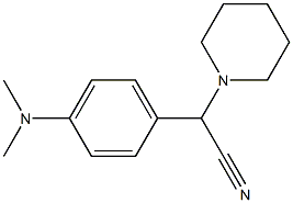 2-[4-(dimethylamino)phenyl]-2-(piperidin-1-yl)acetonitrile Struktur