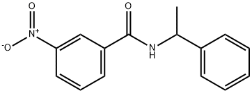 Benzamide, 3-nitro-N-(1-phenylethyl)- Struktur