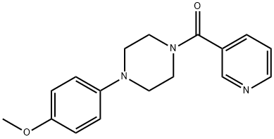 Methanone,[4-(4-methoxyphenyl)-1-piperazinyl]-3-pyridinyl- Struktur