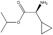 RS-2-Cyclopropylglycine 1-methylethyl ester Structure