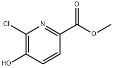 Methyl 6-chloro-5-hydroxy-2-pyridinecarboxylate Struktur