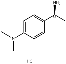 (S)-4-(1-AMINOETHYL)-N,N-DIMETHYLBENZENAMINE HYDROCHLORIDE Struktur