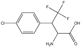 2-AMINO-3-(4-CHLOROPHENYL)-4,4,4-TRIFLUOROBUTANOIC ACID Struktur