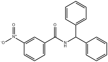 N-(diphenylmethyl)-3-nitrobenzamide Struktur