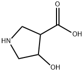 4-Hydroxypyrrolidine-3-carboxylic acid Struktur