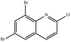 6,8-dibromo-2-chloroquinoline Struktur