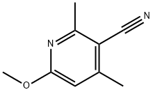 6-Methoxy-2,4-dimethyl-3-pyridinecarbonitrile Struktur