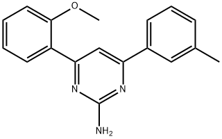 4-(2-methoxyphenyl)-6-(3-methylphenyl)pyrimidin-2-amine Struktur