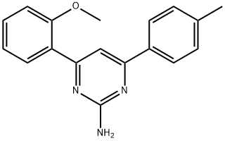 4-(2-methoxyphenyl)-6-(4-methylphenyl)pyrimidin-2-amine Struktur