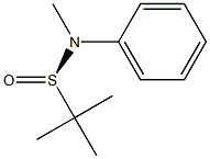 (R)-N-methyl-N-phenyl tert-butane-sulfinamide Struktur