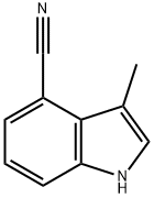 3-methyl-1H-indole-4-carbonitrile Struktur