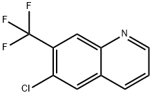 6-CHLORO-7-(TRIFLUOROMETHYL)QUINOLINE Struktur