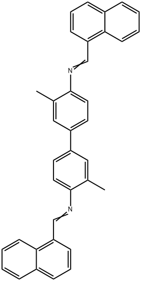 3,3'-dimethyl-N,N'-bis(1-naphthylmethylene)-4,4'-biphenyldiamine Struktur