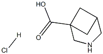 3-AZABICYCLO[3.1.1]HEPTANE-1-CARBOXYLIC ACID HCL Struktur