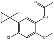 N-[4-Chloro-2-methoxy-5-(1-methylcyclopropyl)phenyl]acetamide Struktur