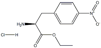 Phenylalanine, 4-nitro-, ethyl ester, monohydrochloride Struktur