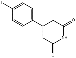 4-(4-fluorophenyl)piperidine-2,6-dione Struktur