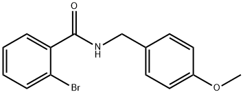 2-bromo-N-[(4-methoxyphenyl)methyl]benzamide Struktur