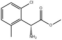 METHYL(2R)-2-AMINO-2-(2-CHLORO-6-METHYLPHENYL)ACETATE Struktur