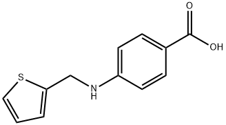 4-((thiophen-2-ylmethyl)amino)benzoic acid Struktur