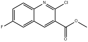 methyl 2-chloro-6-fluoroquinoline-3-carboxylate Struktur