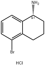 (R)-5-BROMO-1,2,3,4-TETRAHYDRO-NAPHTHALEN-1-YLAMINE HYDROCHLORIDE Struktur