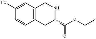 L-7-hydroxy- 1,2,3,4-tetrahydro-3-Isoquinolinecarboxylic acid ethyl ester (3S)- Struktur