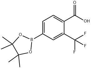 4-Carboxy-3-(trifluoromethyl)phenylboronic acid pinacol ester Struktur