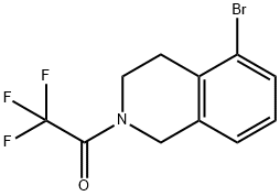 1-(5-bromo-3,4-dihydro-2(1H)-isoquinolinyl)-2,2,2-trifluoro- Ethanone Struktur