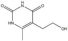 2,4(1H,3H)-Pyrimidinedione, 5-(2-hydroxyethyl)-6-methyl- Struktur