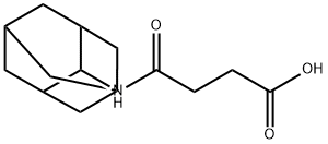 4-(2-adamantylamino)-4-oxobutanoic acid Struktur