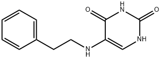 2,4(1H,3H)-Pyrimidinedione,5-[(2-phenylethyl)amino]- Struktur