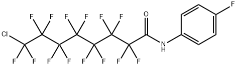 8-chloro-2,2,3,3,4,4,5,5,6,6,7,7,8,8-tetradecafluoro-N-(4-fluorophenyl)octanamide Struktur