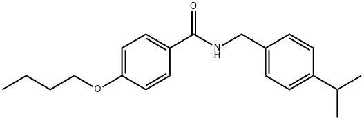 4-butoxy-N-[4-(propan-2-yl)benzyl]benzamide Struktur