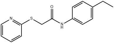 N-(4-ethylphenyl)-2-(pyridin-2-ylsulfanyl)acetamide Struktur