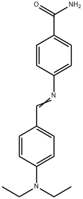 4-{[4-(diethylamino)benzylidene]amino}benzamide Struktur