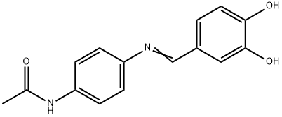 N-{4-[(3,4-dihydroxybenzylidene)amino]phenyl}acetamide Struktur