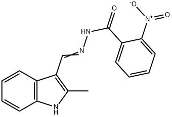 N'-[(2-methyl-1H-indol-3-yl)methylene]-2-nitrobenzohydrazide Struktur