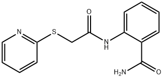 2-{[(pyridin-2-ylsulfanyl)acetyl]amino}benzamide Struktur