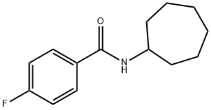 N-cycloheptyl-4-fluorobenzamide Struktur