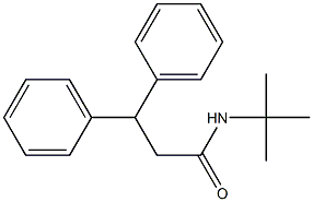 N-tert-butyl-3,3-diphenylpropanamide Struktur