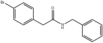 Benzeneacetamide, 4-bromo-N-(phenylmethyl)- Struktur