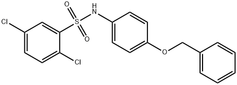 N-[4-(benzyloxy)phenyl]-2,5-dichlorobenzenesulfonamide Struktur