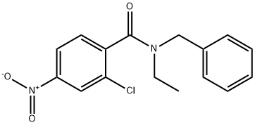 N-Benzyl-2-chloro-N-ethyl-4-nitrobenzamide Struktur